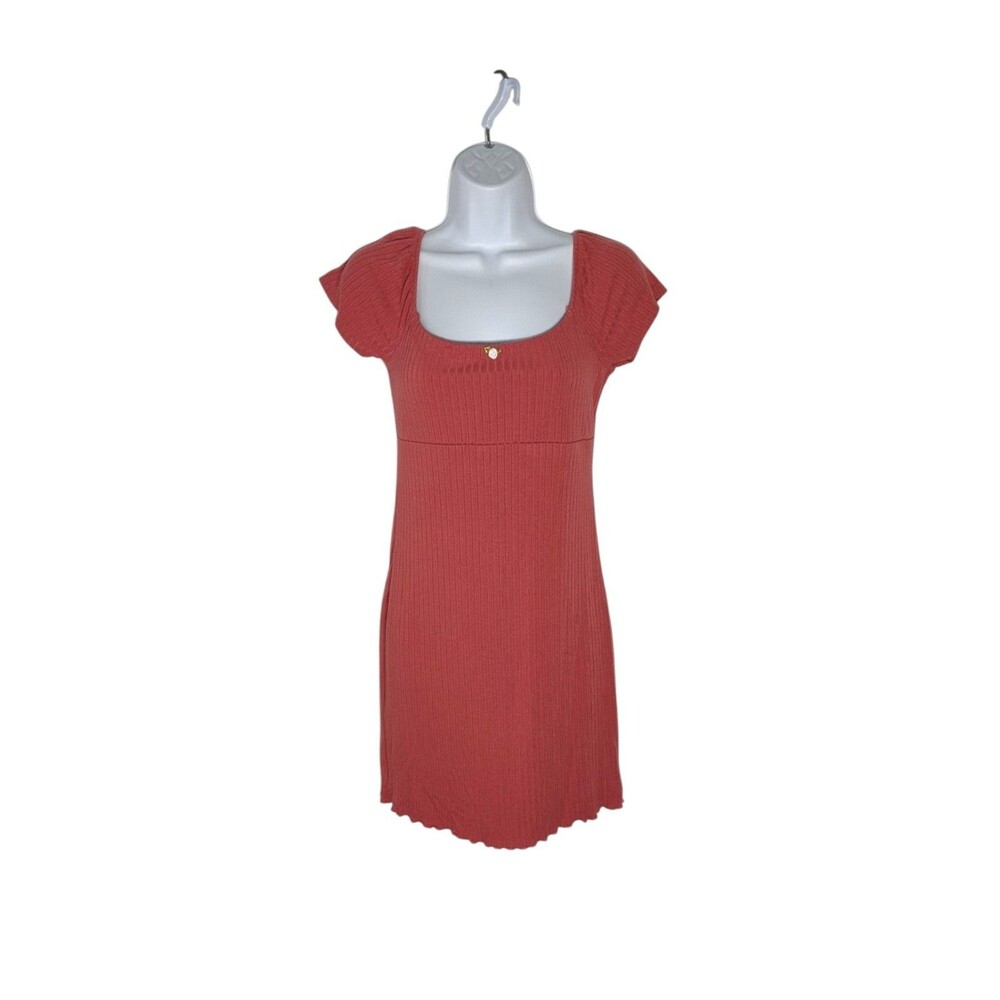 Y2K Babydoll Mini Dress Sz M L Forever 21 Bodycon Ruffle Flower 90s Coquette